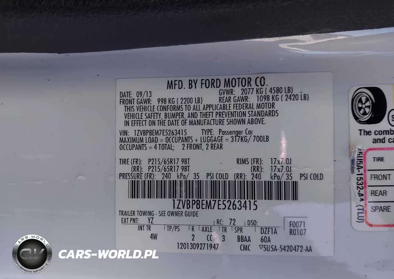2014 Ford Mustang V6 Premium VIN:1ZVBP8EM7E5263415 - 9