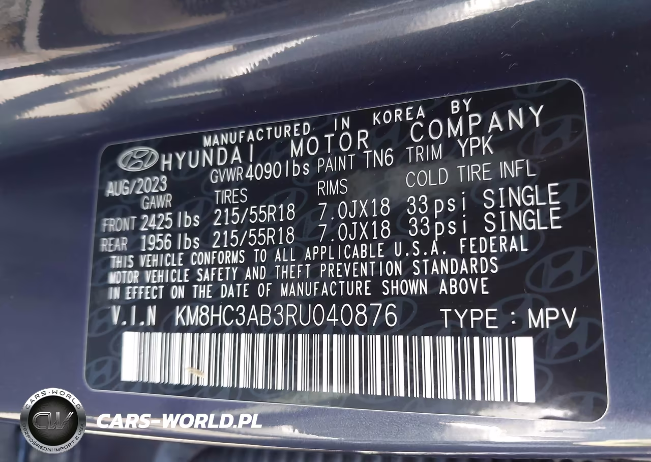 2024 Hyundai Kona Sel VIN:KM8HC3AB3RU040876 - 9