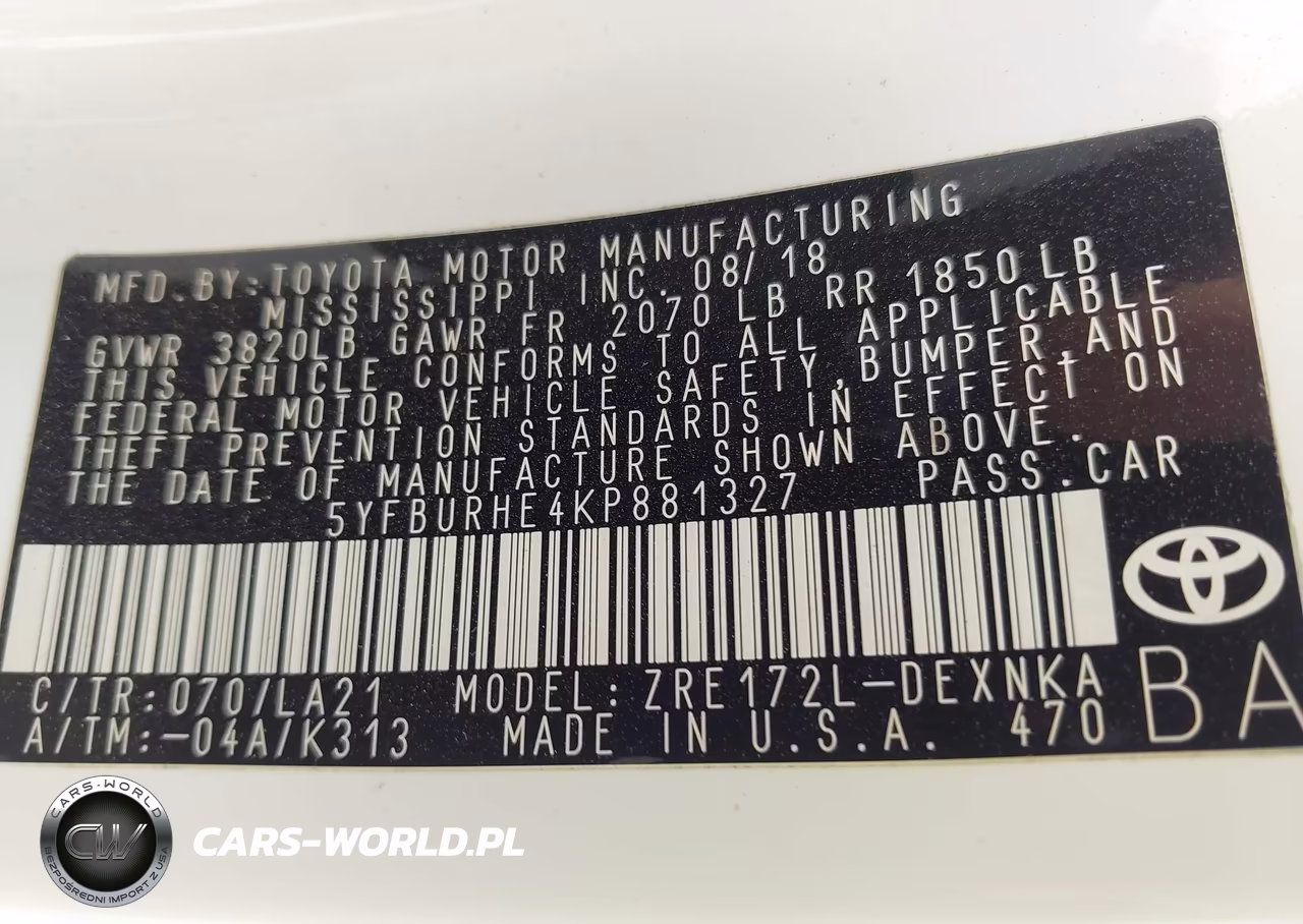 2019 Toyota Corolla Xle VIN:5YFBURHE4KP881327 - 9