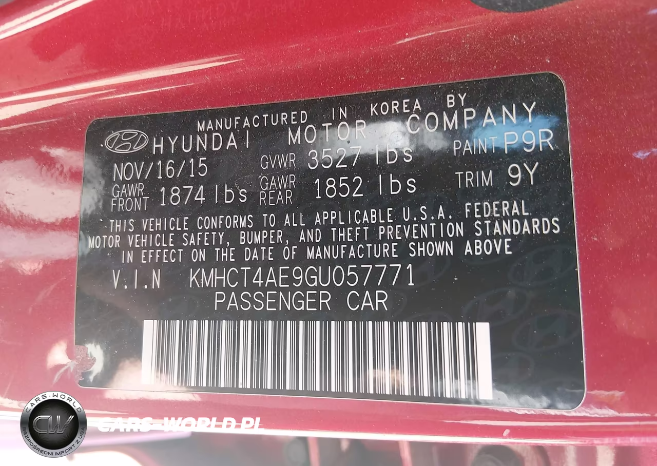 2016 Hyundai Accent Se VIN:KMHCT4AE9GU057771 - 9