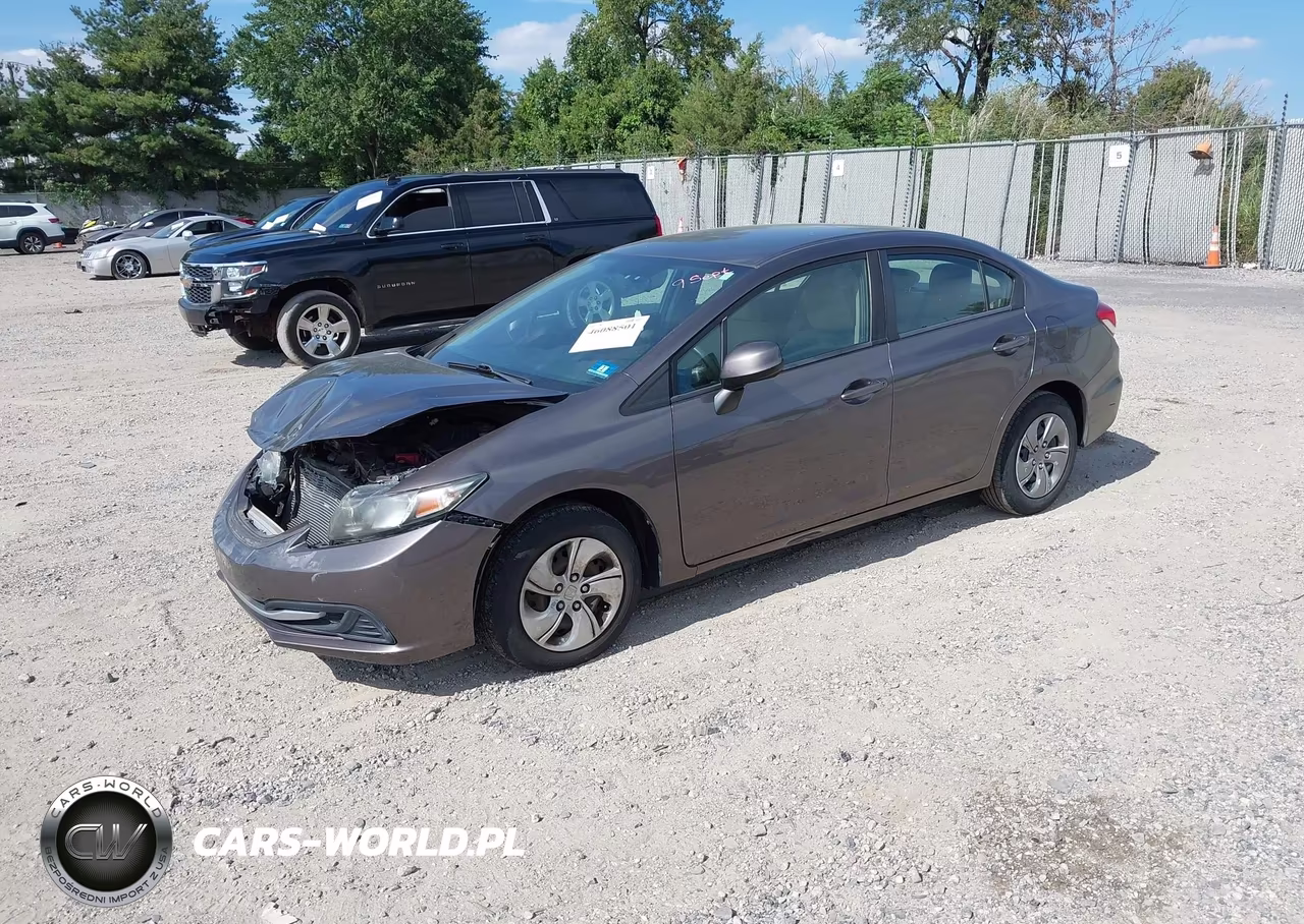 2013 Honda Civic Lx VIN:19XFB2F5XDE201467 - 2