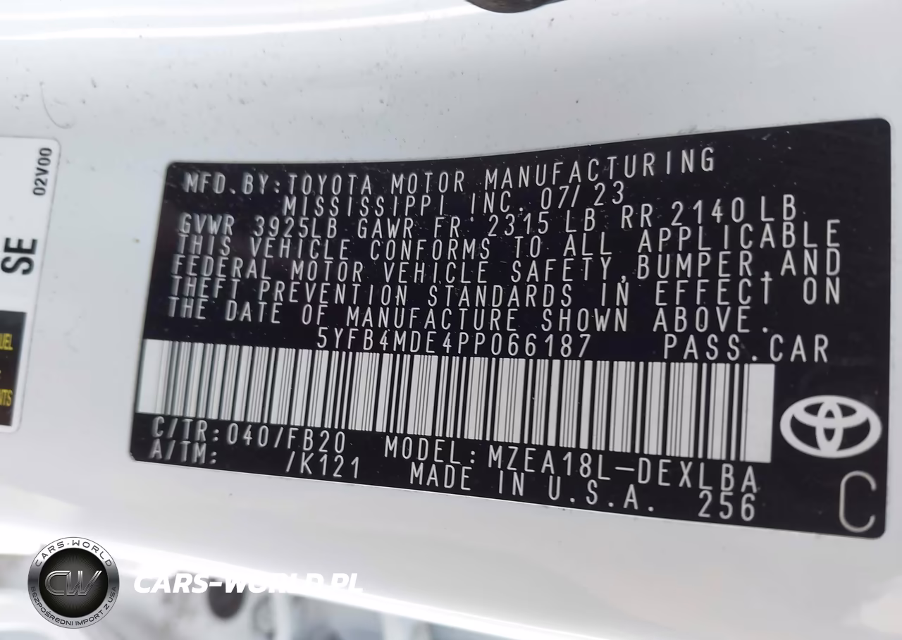 2023 Toyota Corolla Le VIN:5YFB4MDE4PP066187 - 9