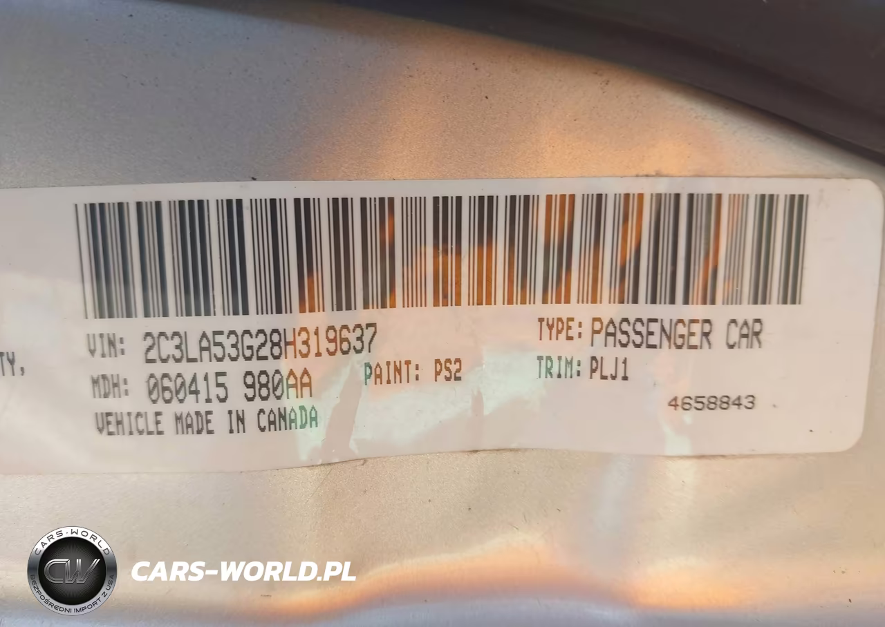 2008 Chrysler 300 Touring VIN:2C3LA53G28H319637 - 9