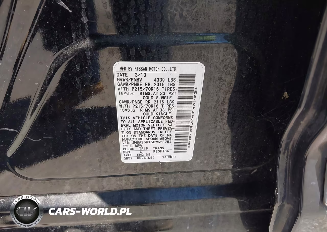 2013 Nissan Rogue S VIN:JN8AS5MT5DW528754 - 9