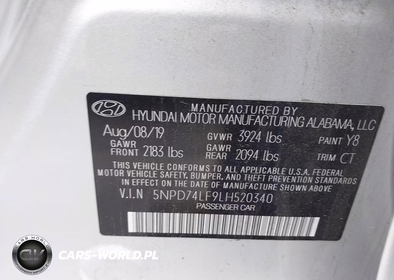 2020 Hyundai Elantra Se VIN:5NPD74LF9LH520340 - 9