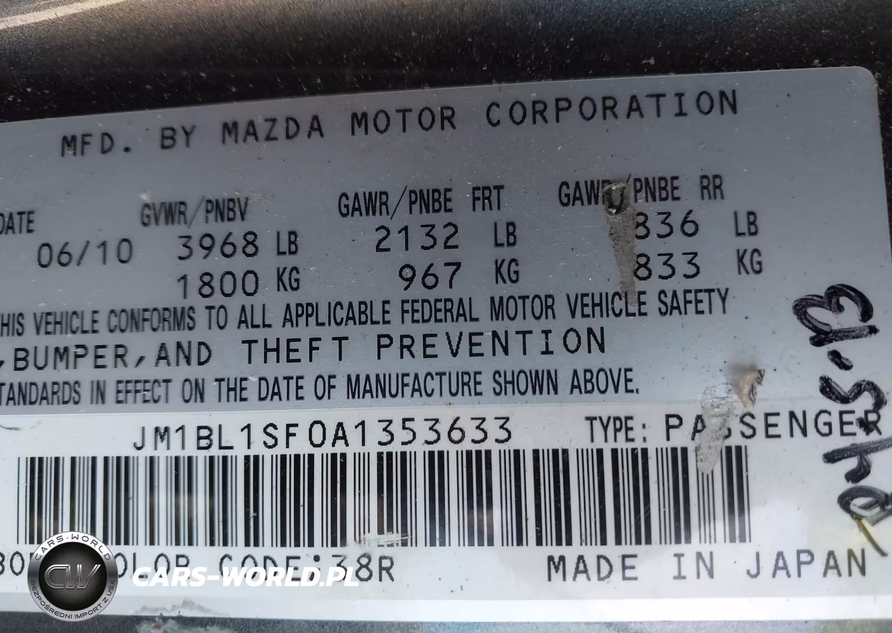 2010 Mazda Mazda3 I Touring VIN:JM1BL1SF0A1353633 - 9