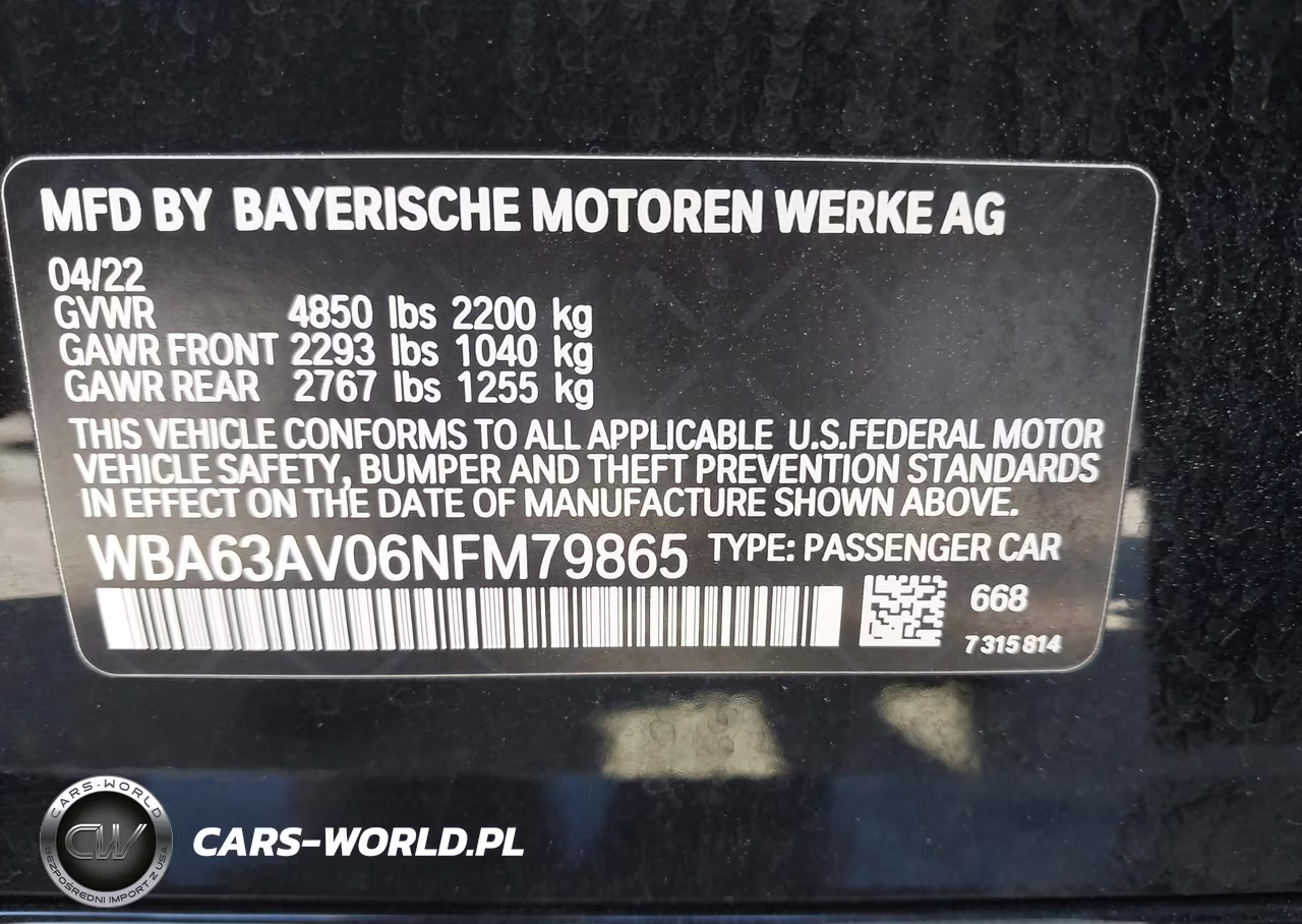 2022 BMW 430I Gran Coupe VIN:WBA63AV06NFM79865 - 9