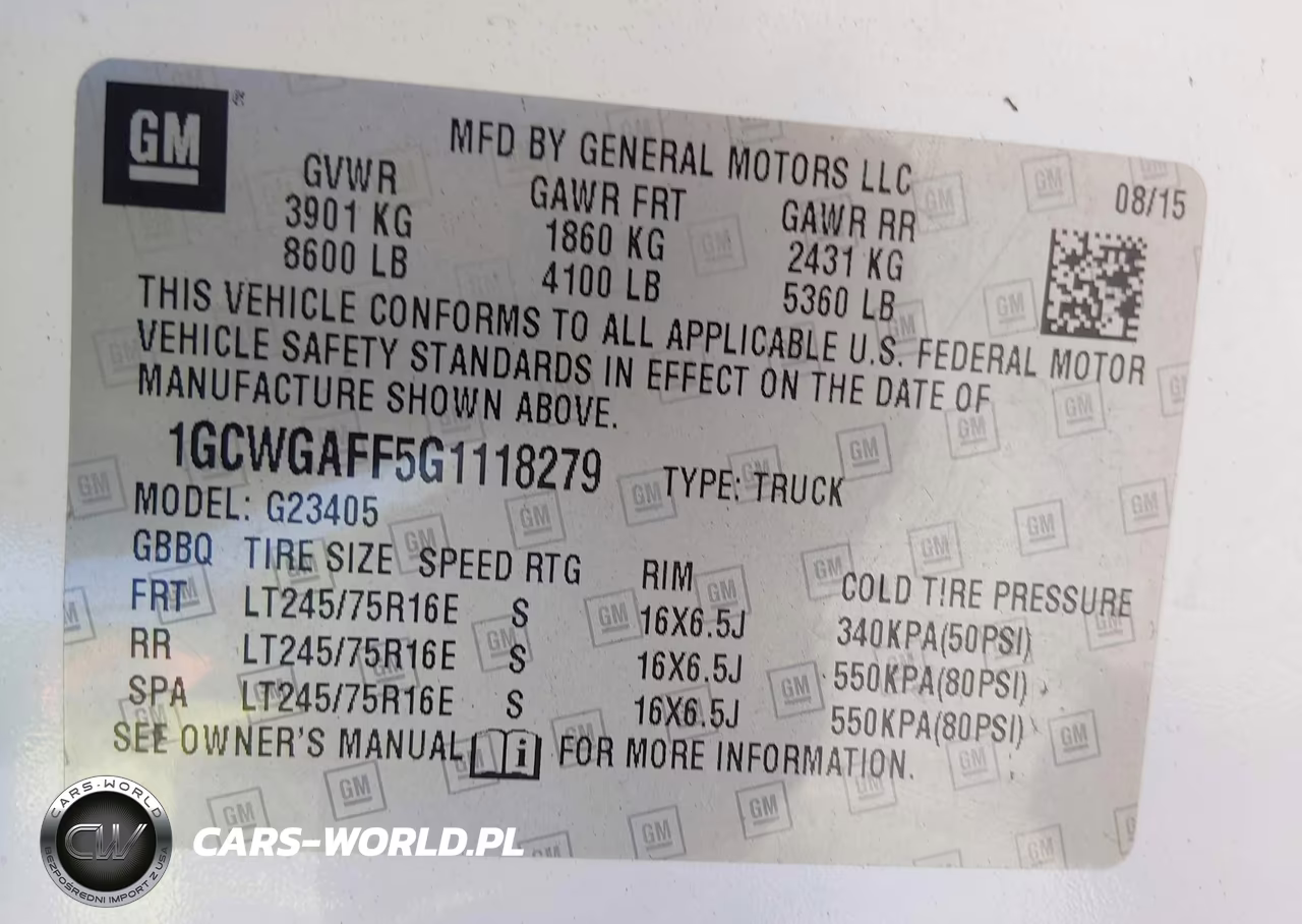 2016 Chevrolet Express 2500 Work Van VIN:1GCWGAFF5G1118279 - 9