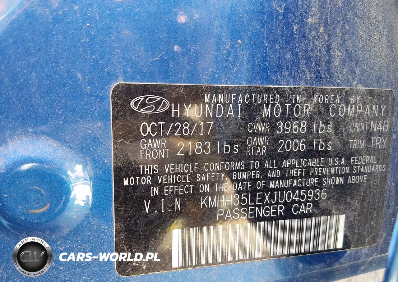 2018 Hyundai Elantra Gt VIN:KMHH35LEXJU045936 - 9