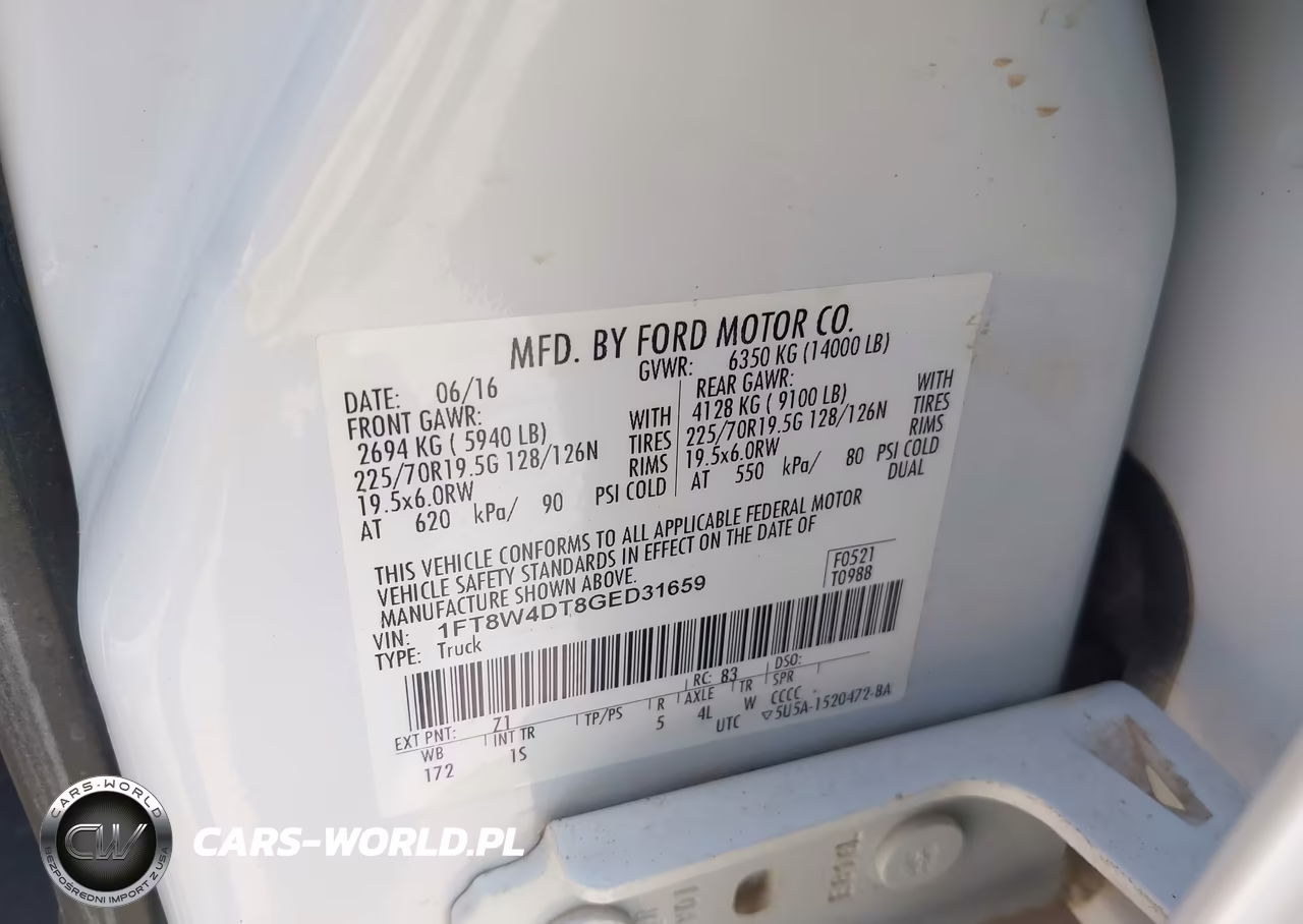 2016 Ford F-450 Xl VIN:1FT8W4DT8GED31659 - 9