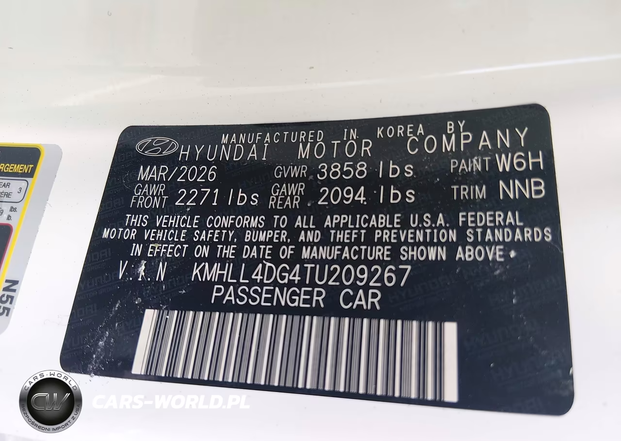 2026 Hyundai Elantra Se VIN:KMHLL4DG4TU209267 - 9