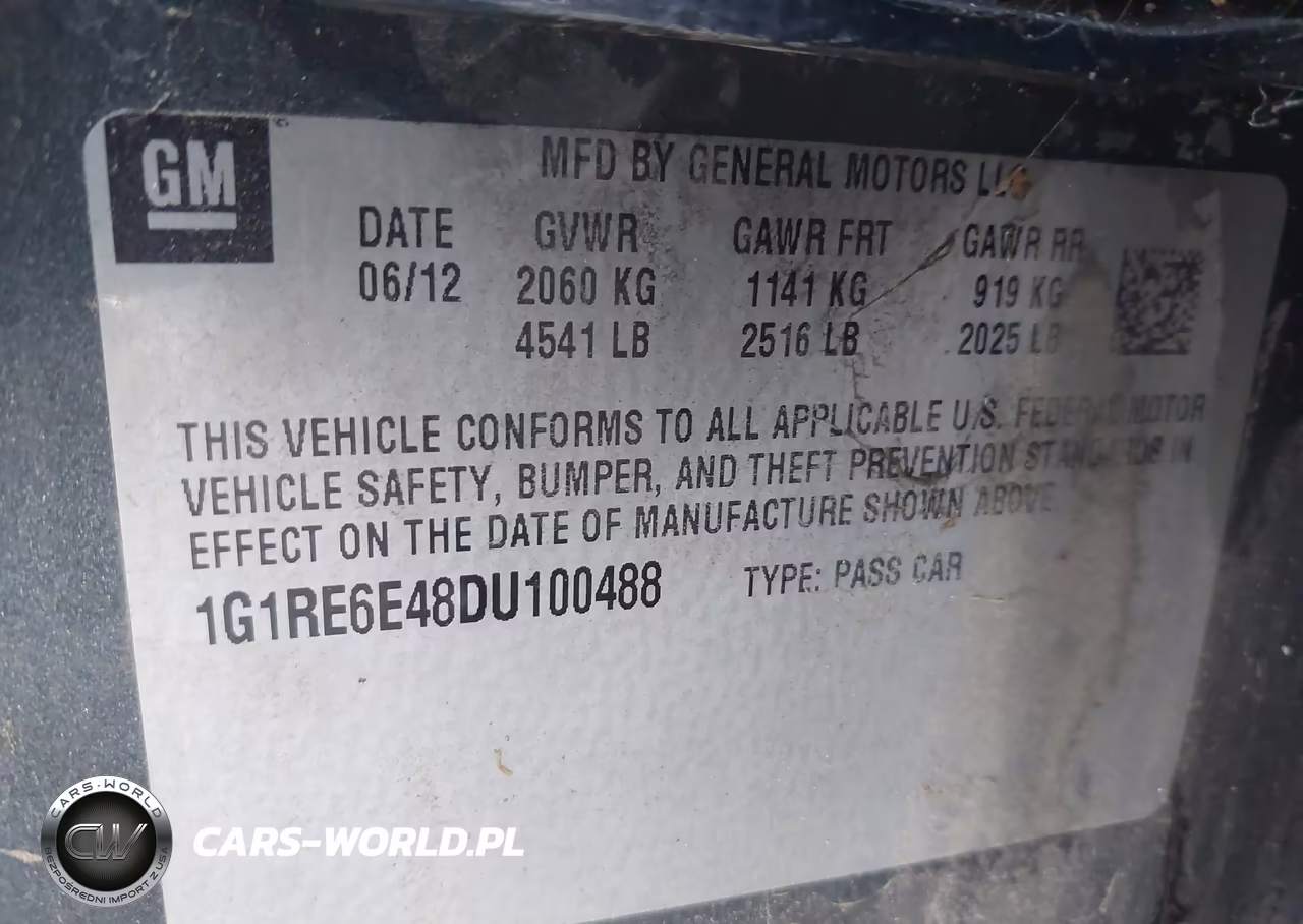 2013 Chevrolet Volt VIN:1G1RE6E48DU100488 - 9