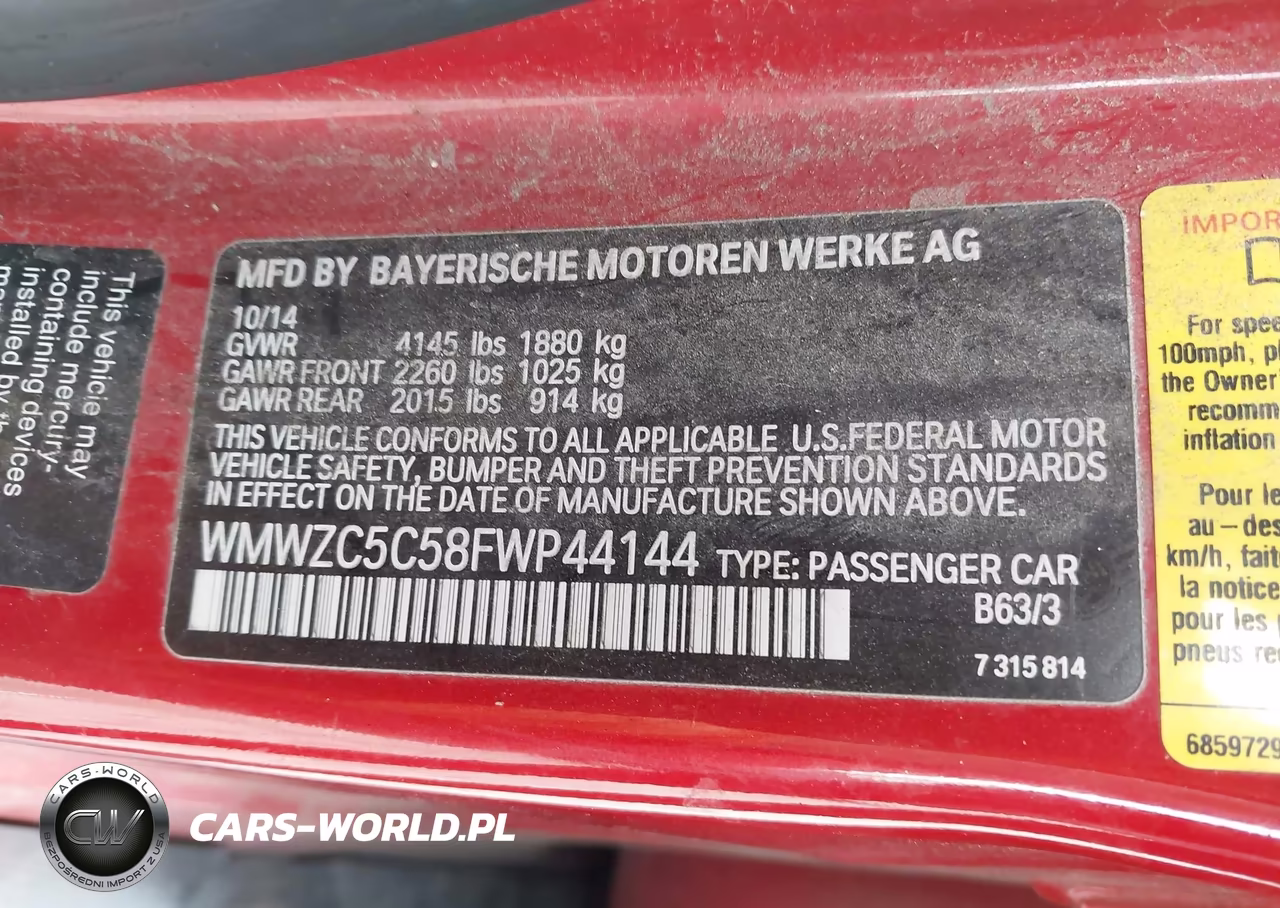 2015 Mini Countryman Cooper S VIN:WMWZC5C58FWP44144 - 9
