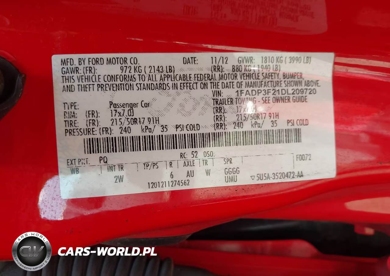 2013 Ford Focus Se VIN:1FADP3F21DL209720 - 9