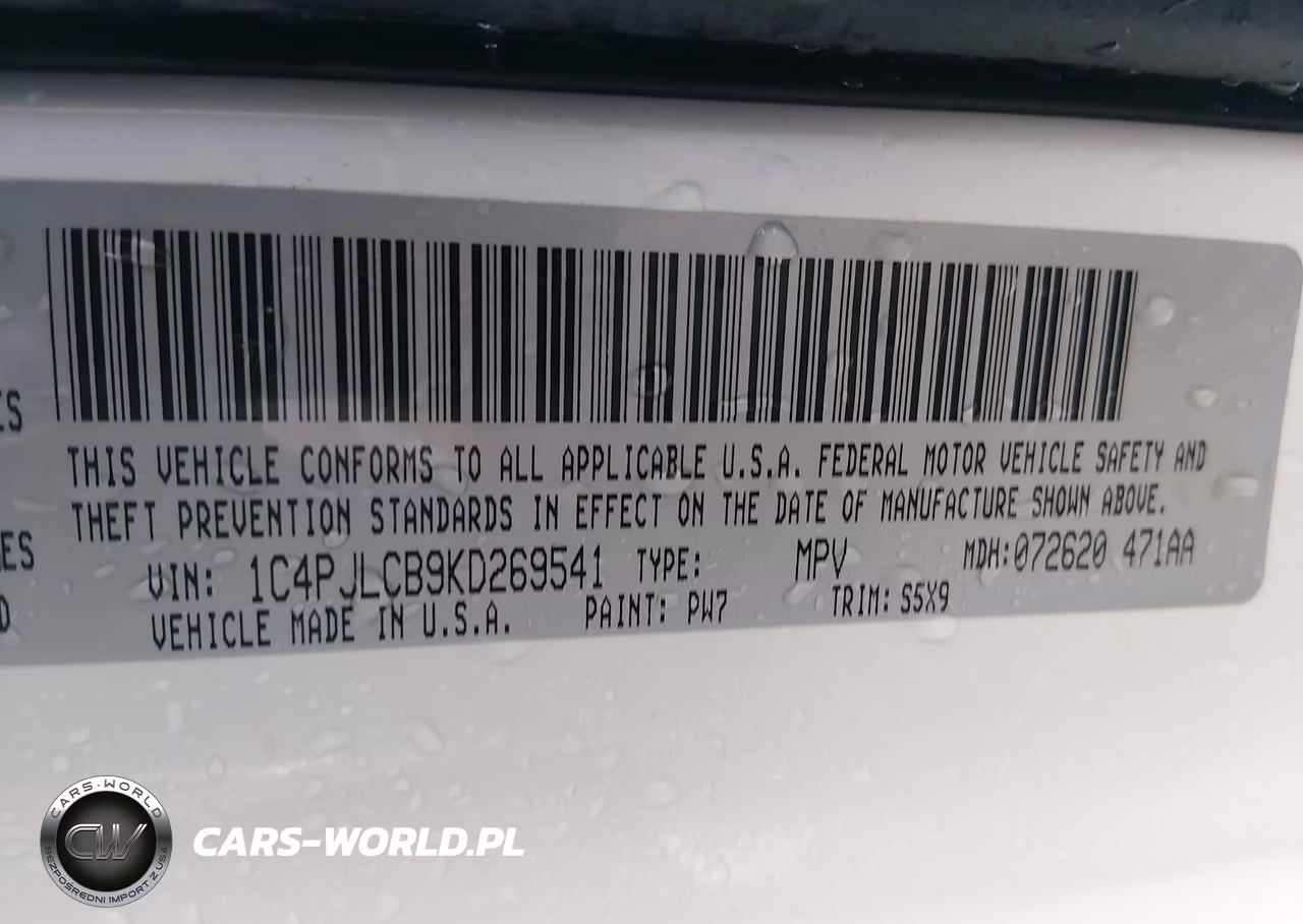 2019 Jeep Cherokee Latitude Fwd VIN:1C4PJLCB9KD269541 - 9