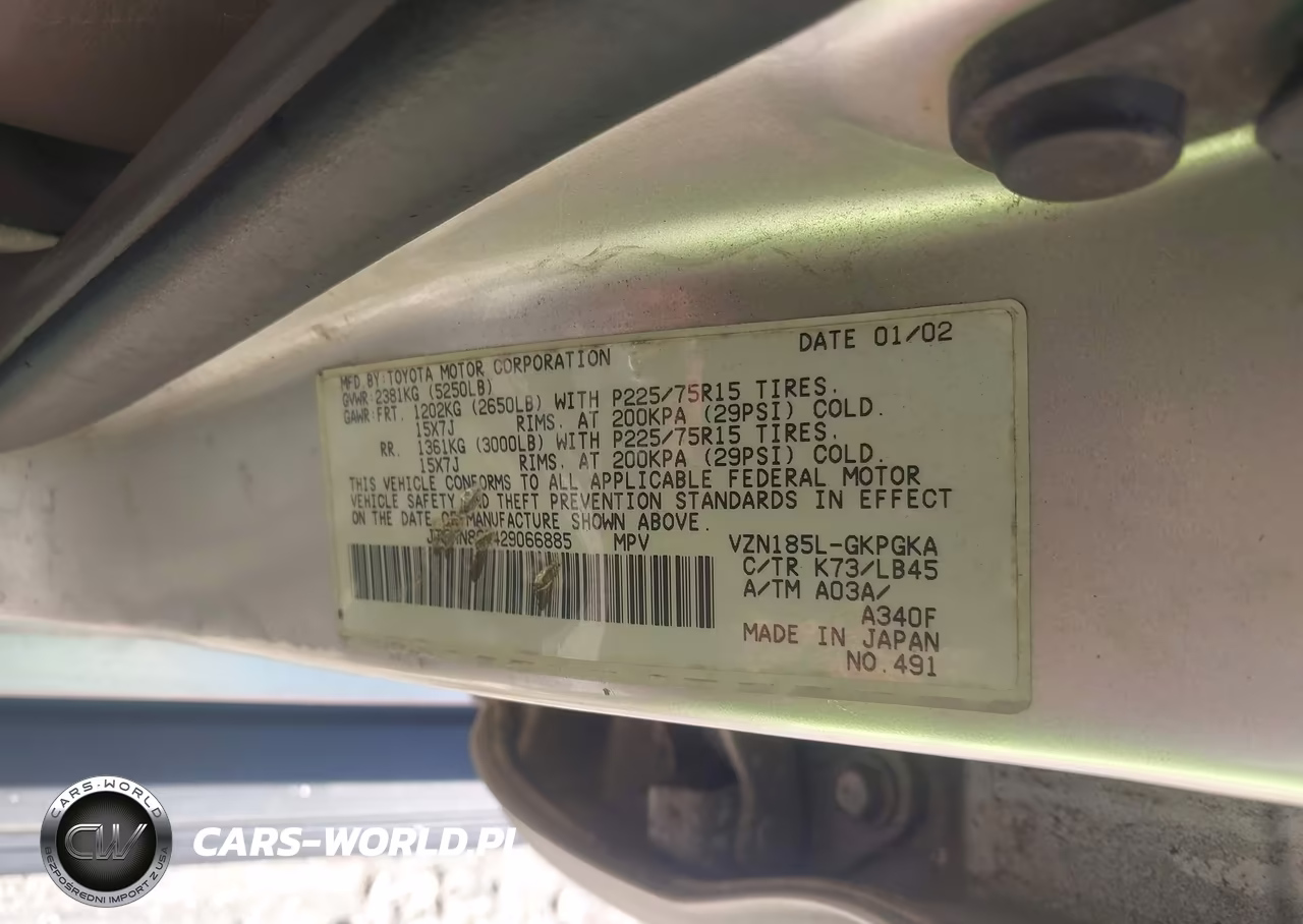 2002 Toyota 4Runner Sr5 V6 VIN:JT3HN86R429066885 - 9