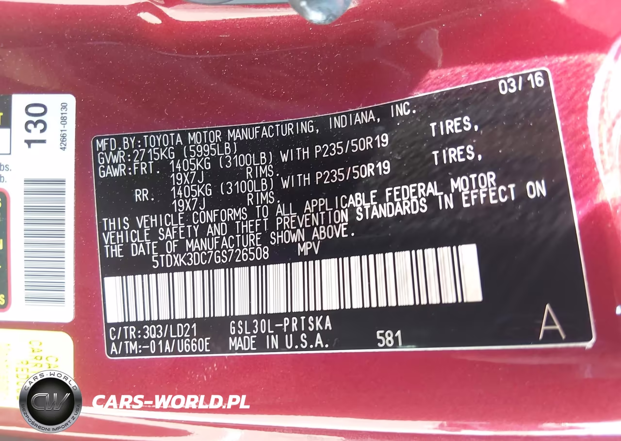 2016 Toyota Sienna Se 8 Passenger VIN:5TDXK3DC7GS726508 - 9