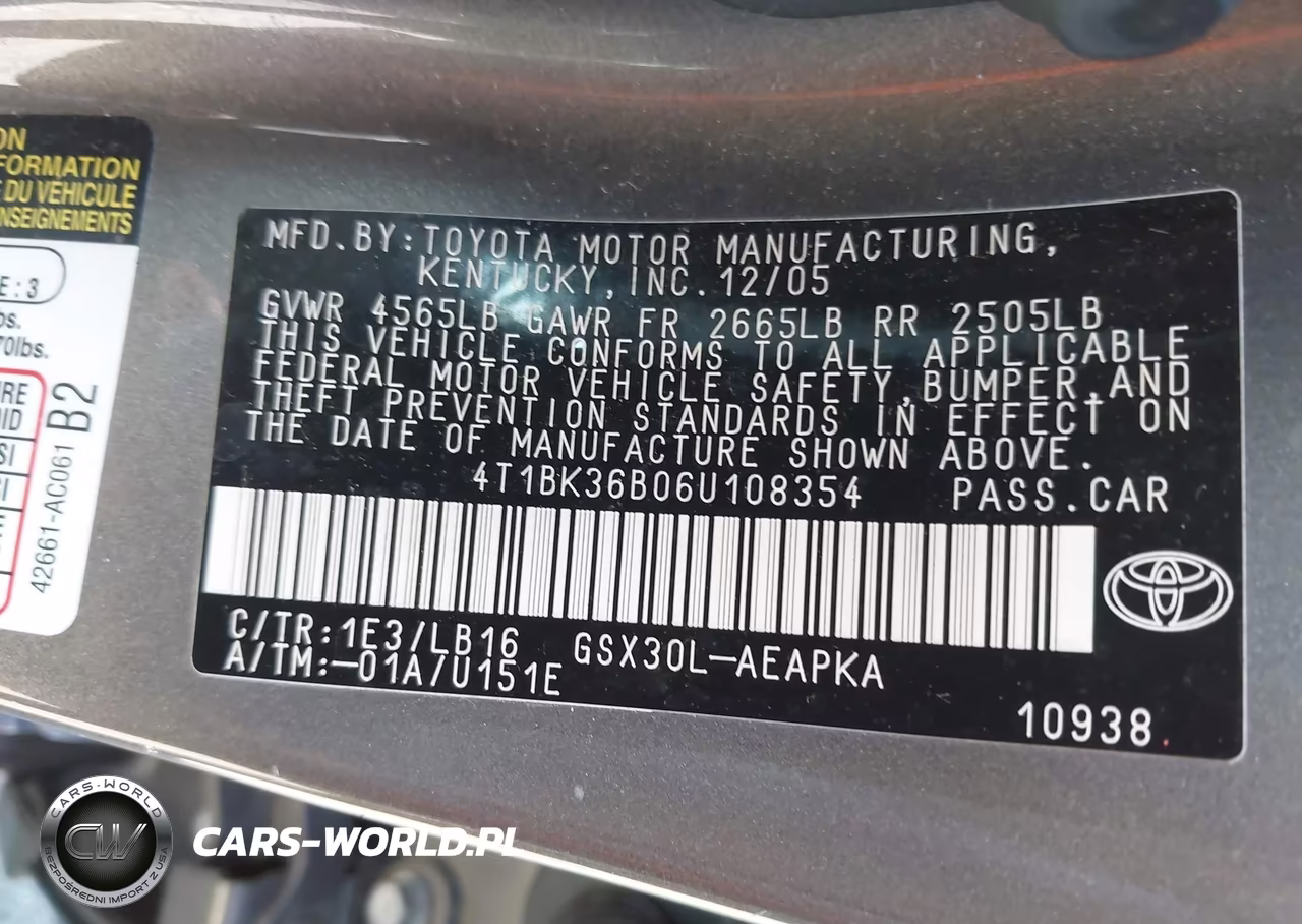 2006 Toyota Avalon Limited VIN:4T1BK36B06U108354 - 9