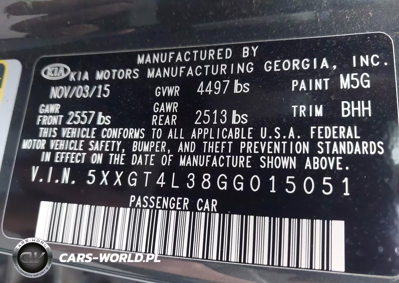 2016 Kia Optima Lx VIN:5XXGT4L38GG015051 - 9