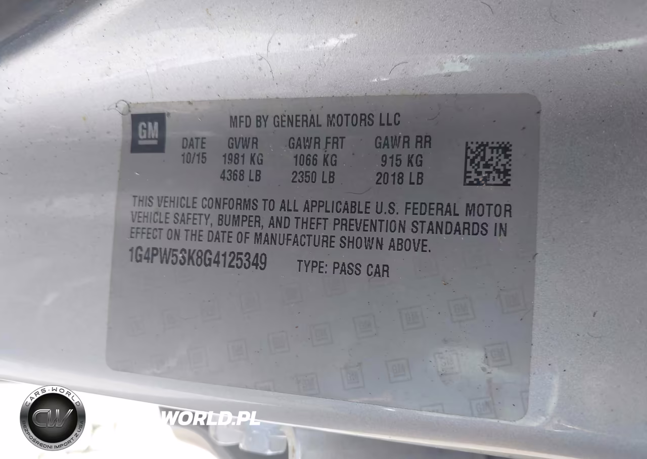 2016 Buick Verano Sport Touring Group VIN:1G4PW5SK8G4125349 - 9
