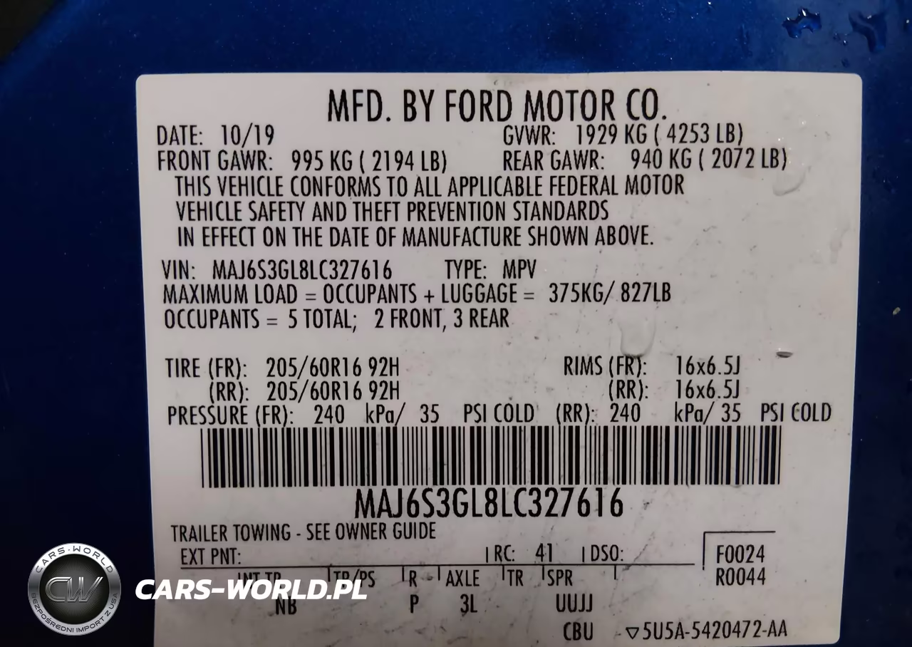 2020 Ford Ecosport Se VIN:MAJ6S3GL8LC327616 - 9