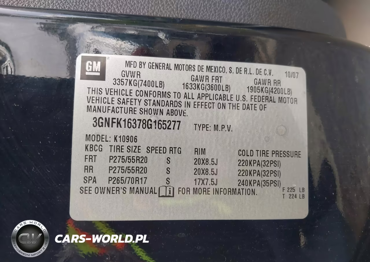 2008 Chevrolet Suburban 1500 Lt VIN:3GNFK16378G165277 - 9