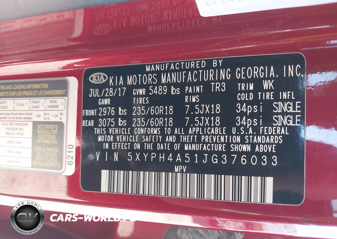 2018 Kia Sorento 3.3L Ex VIN:5XYPH4A51JG376033 - 9
