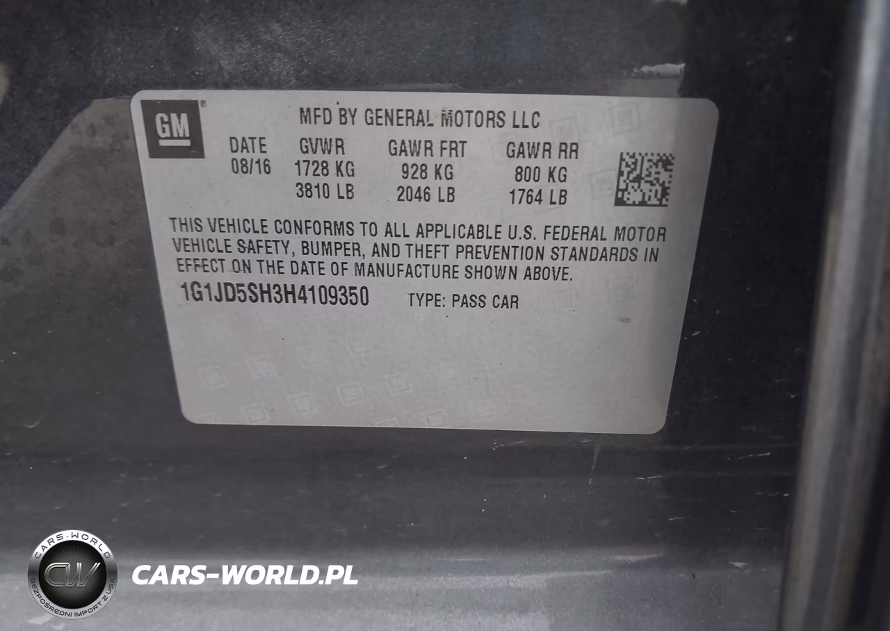 2017 Chevrolet Sonic Lt Auto VIN:1G1JD5SH3H4109350 - 9