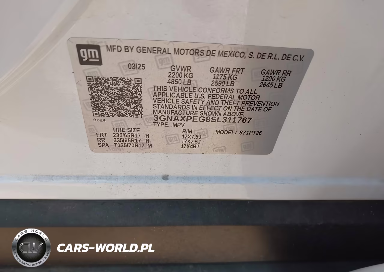 2025 Chevrolet Equinox Awd Lt VIN:3GNAXPEG8SL311767 - 9