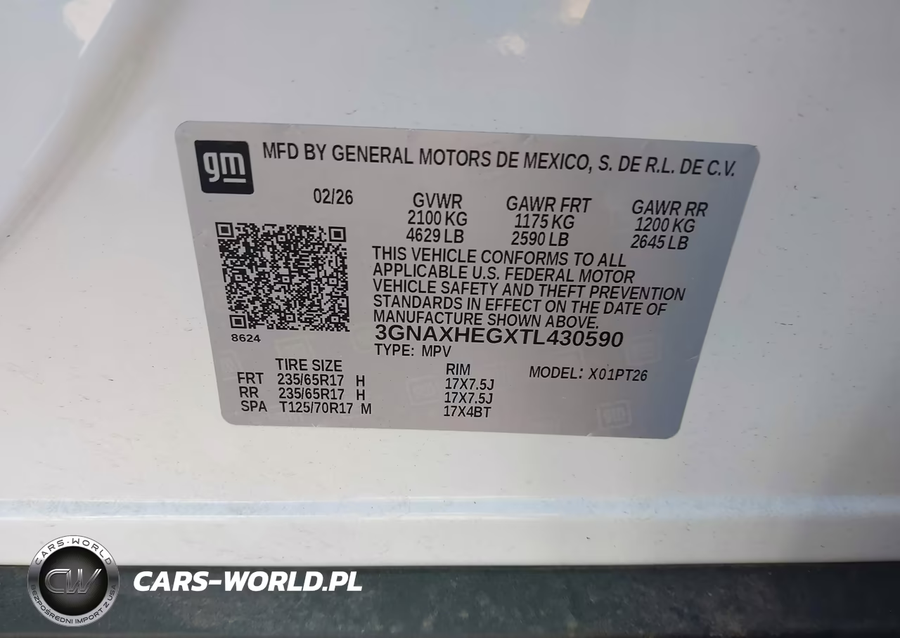 2026 Chevrolet Equinox Fwd Lt VIN:3GNAXHEGXTL430590 - 9