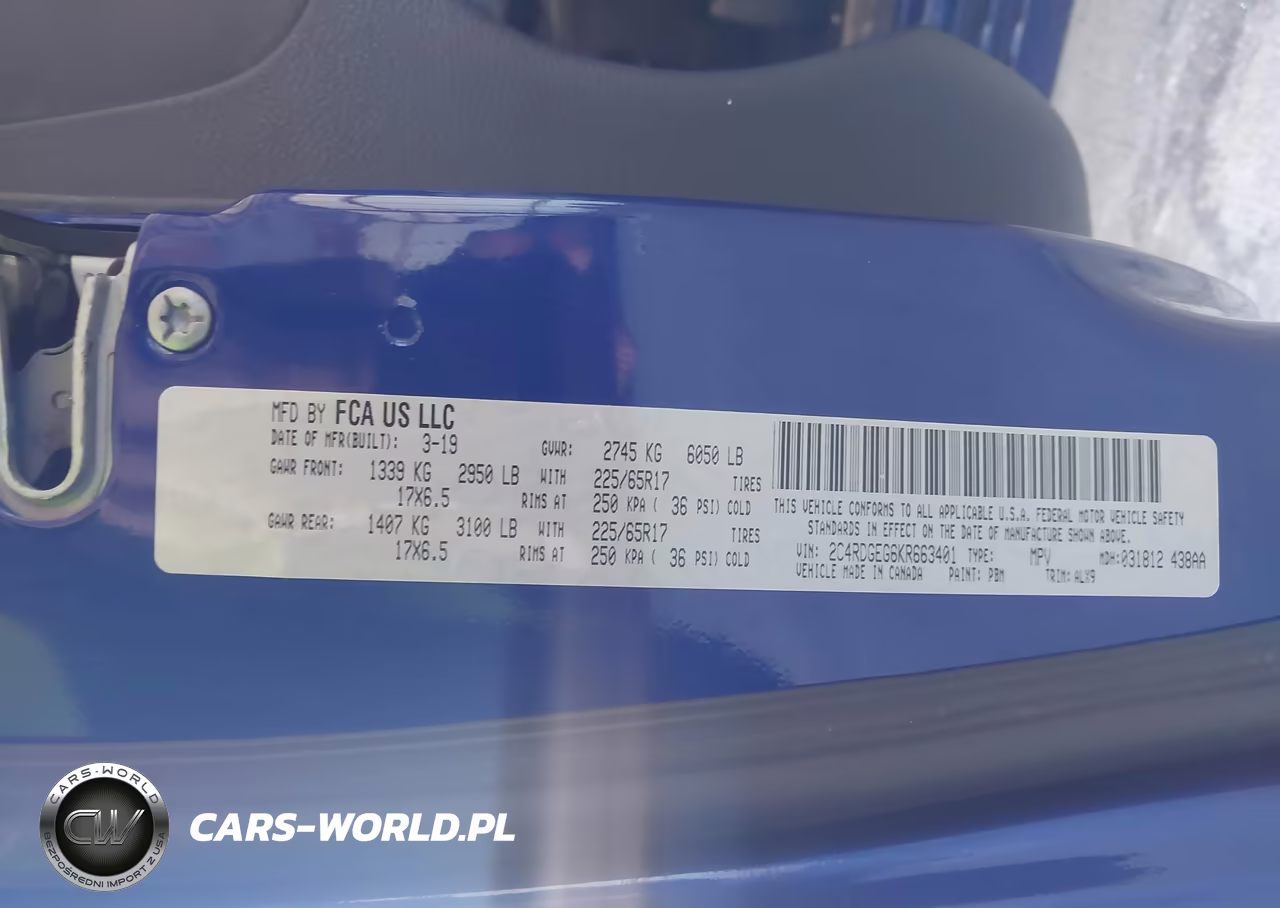 2019 Dodge Grand Caravan Gt VIN:2C4RDGEG6KR663401 - 9
