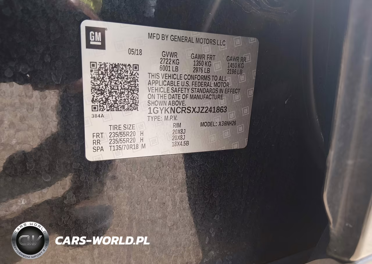 2018 Cadillac Xt5 Luxury VIN:1GYKNCRSXJZ241863 - 9