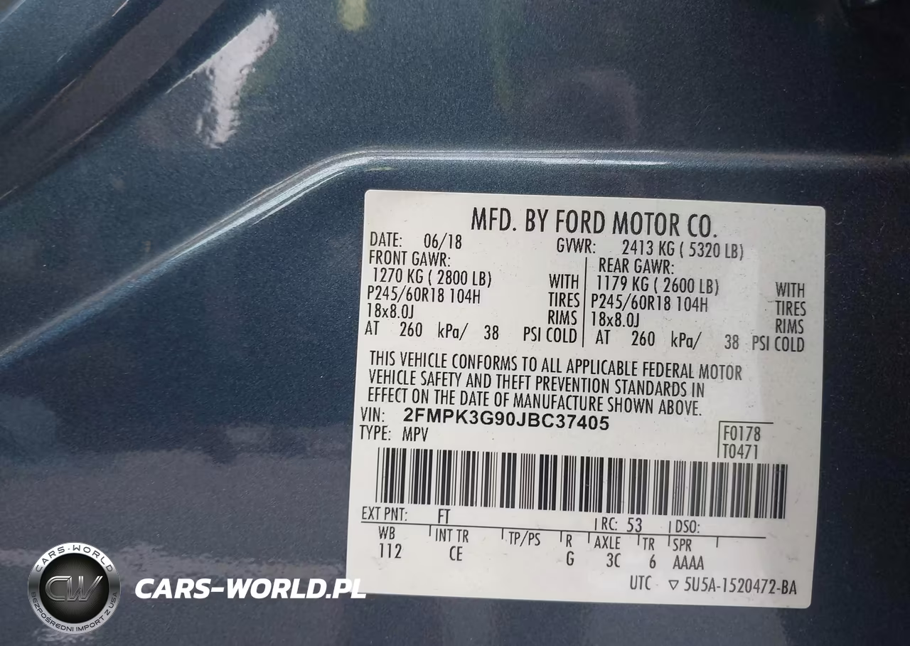 2018 Ford Edge Se VIN:2FMPK3G90JBC37405 - 9