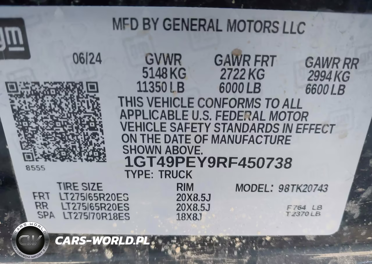 2024 GMC Sierra 2500Hd 4Wd Standard Bed At4 VIN:1GT49PEY9RF450738 - 8