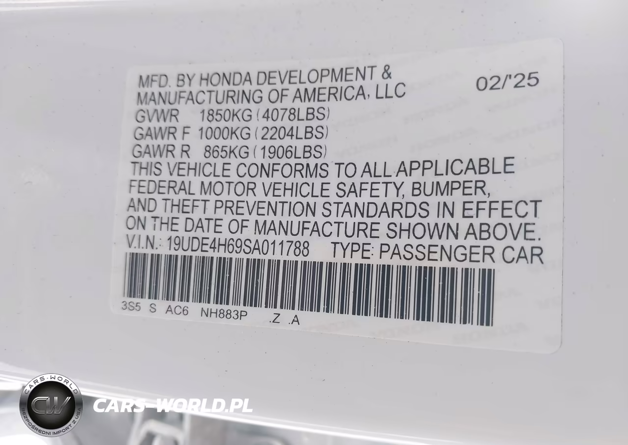 2025 Acura Integra A-Spec Technology VIN:19UDE4H69SA011788 - 9