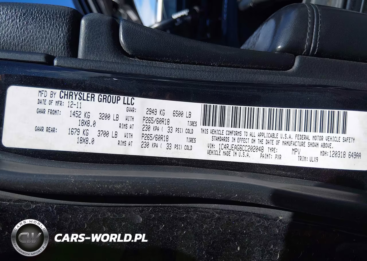 2012 Jeep Grand Cherokee Laredo VIN:1C4RJEAG6CC202048 - 9