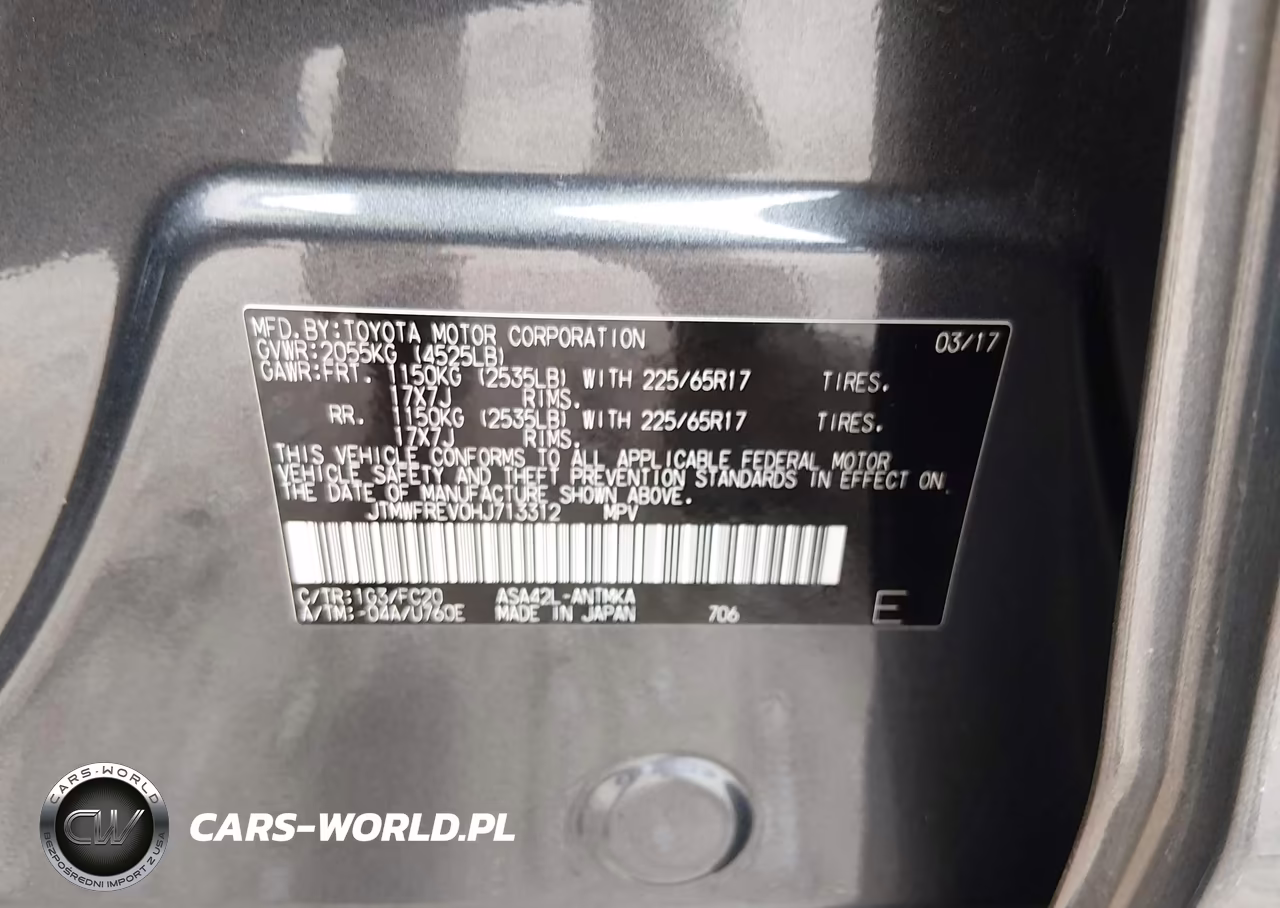 2017 Toyota Rav4 Xle VIN:JTMWFREV0HJ713312 - 9