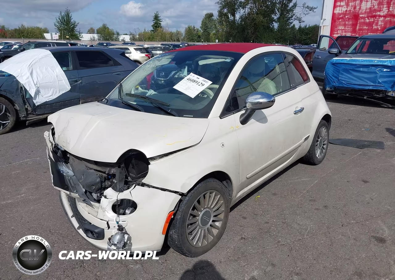 2012 Fiat 500C Lounge VIN:3C3CFFER7CT189005 - 2