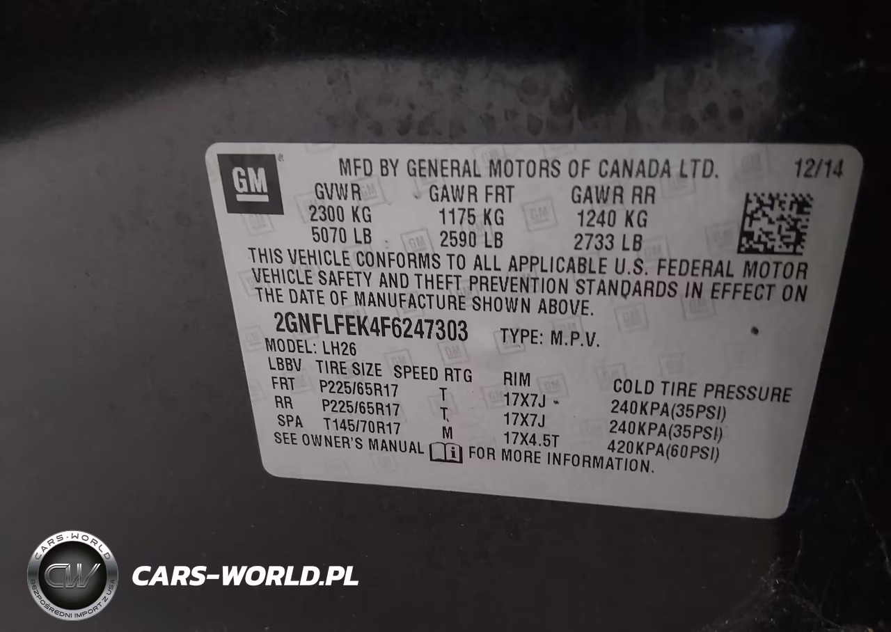 2015 Chevrolet Equinox 1Lt VIN:2GNFLFEK4F6247303 - 9