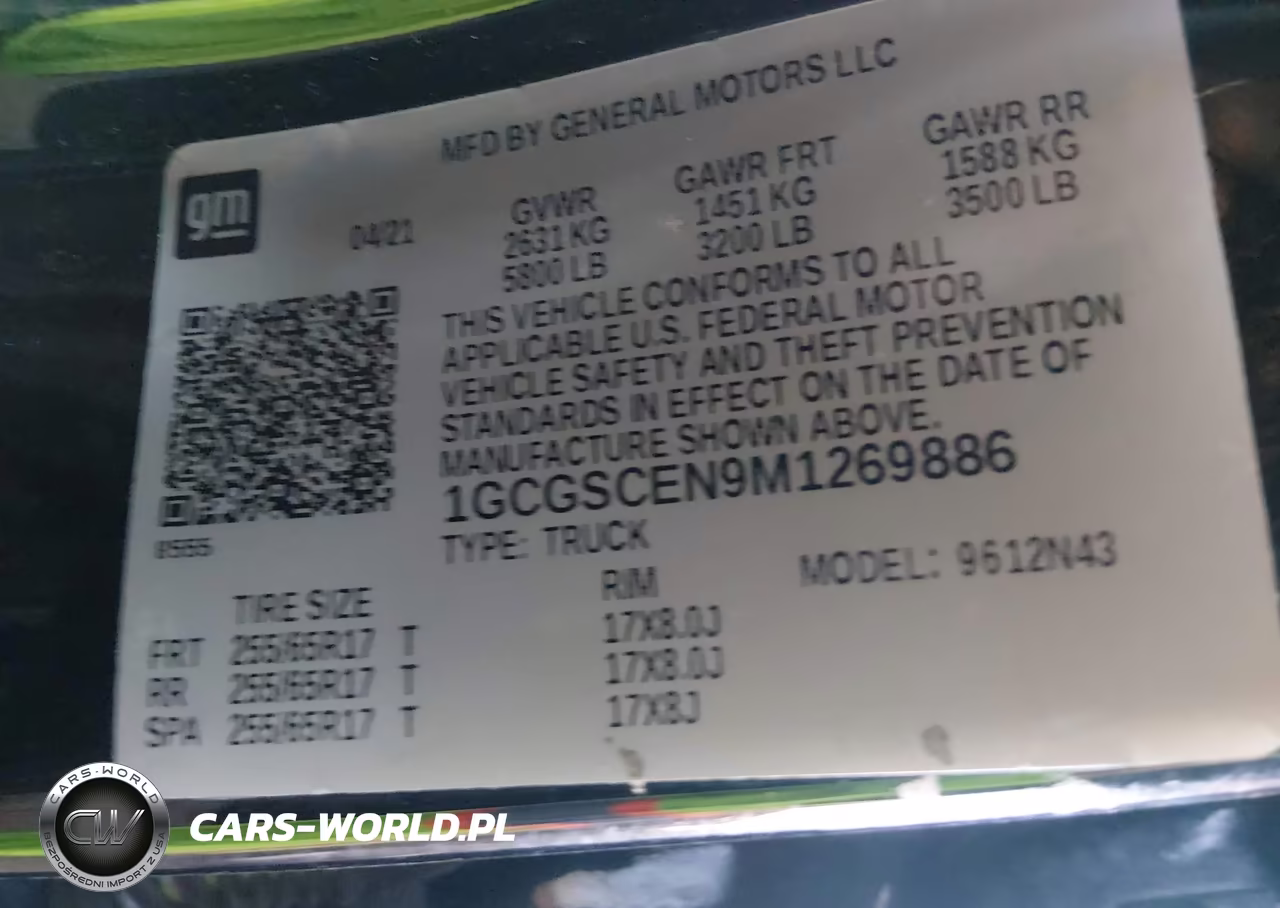 2021 Chevrolet Colorado 2Wd Short Box Lt VIN:1GCGSCEN9M1269886 - 9
