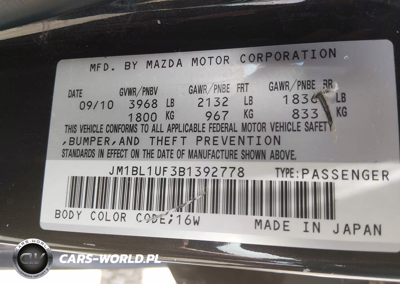 2011 Mazda Mazda3 I Sport VIN:JM1BL1UF3B1392778 - 9