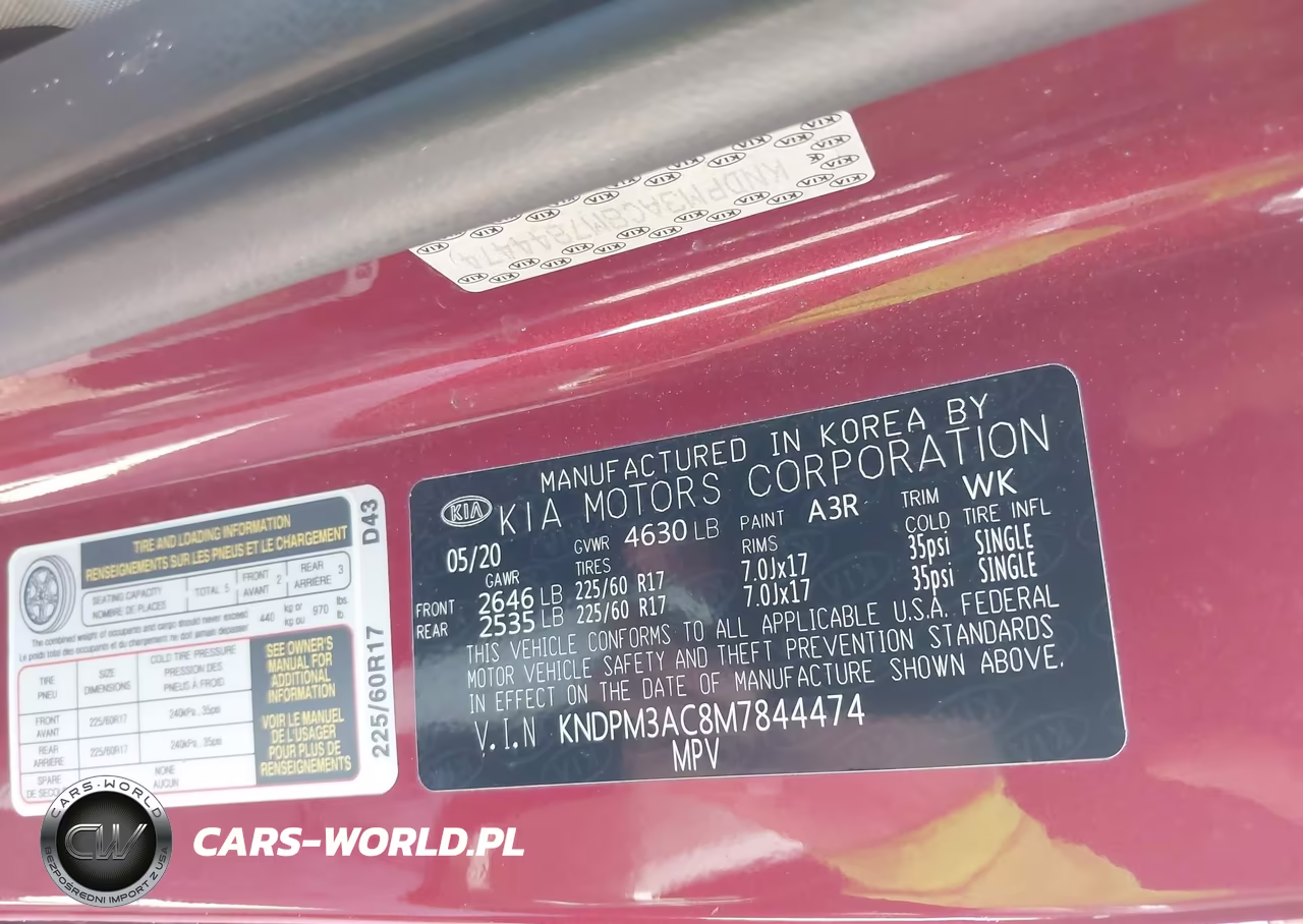 2021 Kia Sportage Lx VIN:KNDPM3AC8M7844474 - 9