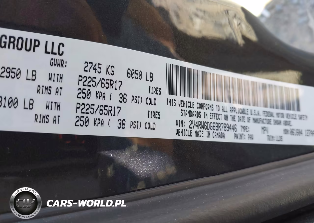 2011 Volkswagen Routan Sel Premium VIN:2V4RW6DG6BR789446 - 9