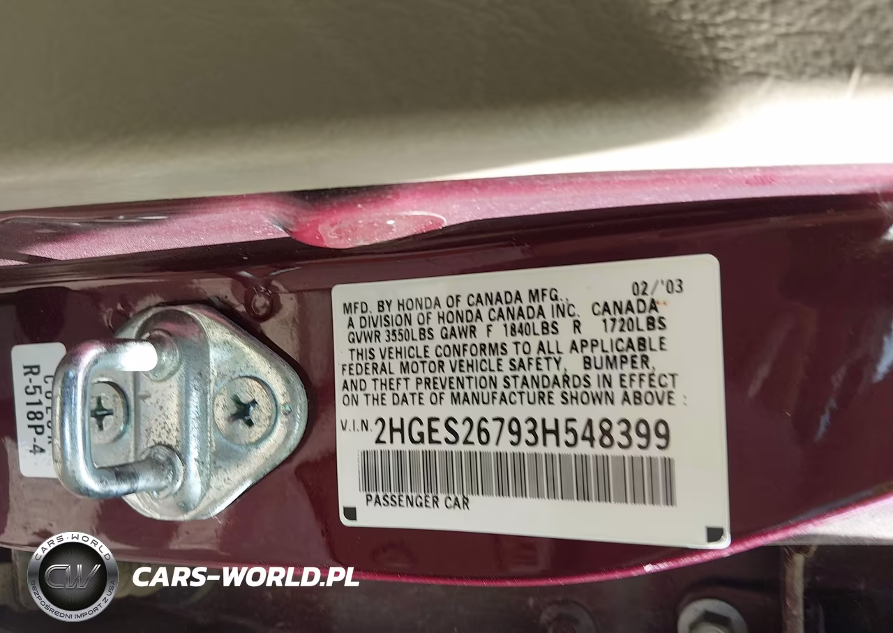 2003 Honda Civic Ex VIN:2HGES26793H548399 - 9