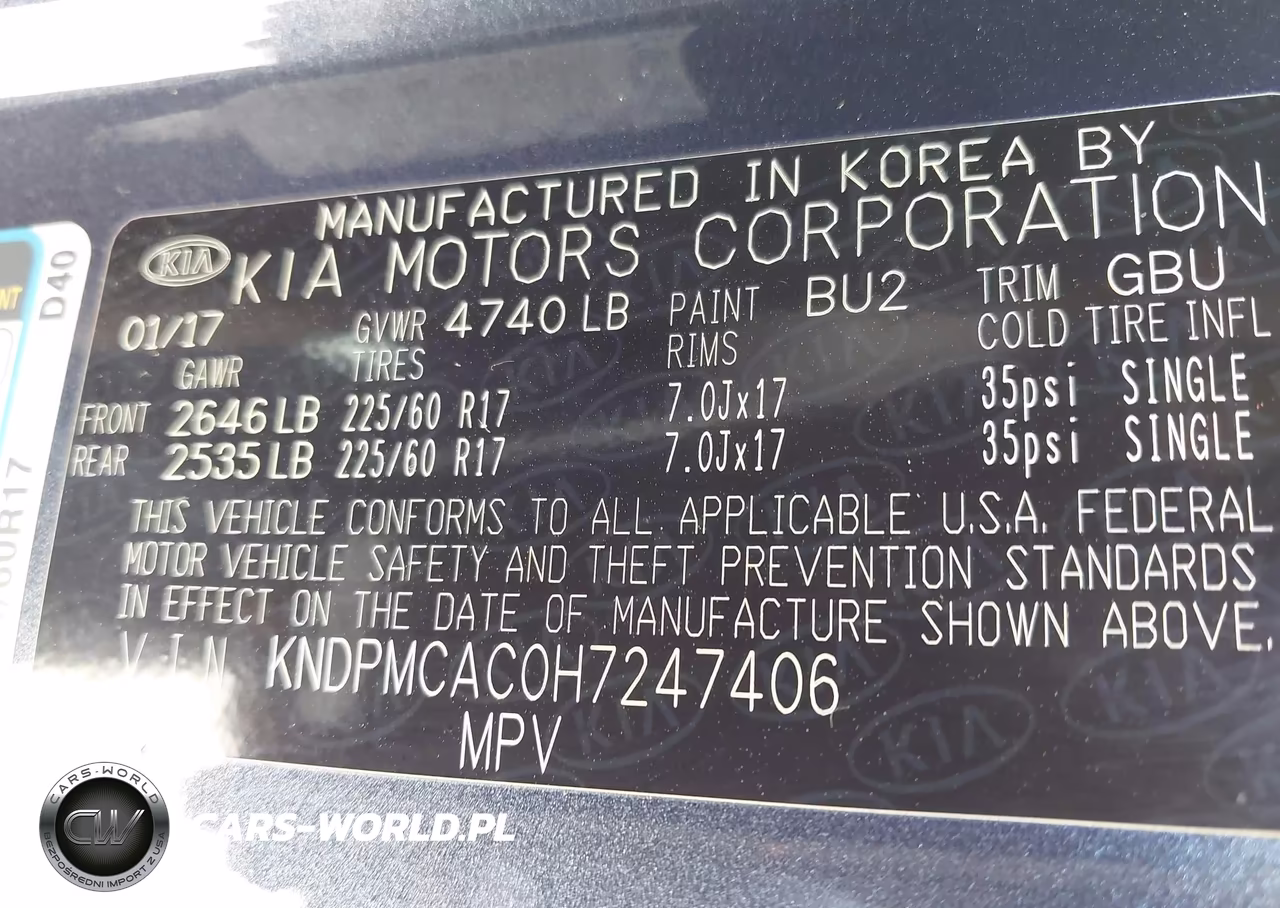2017 Kia Sportage Lx VIN:KNDPMCAC0H7247406 - 9