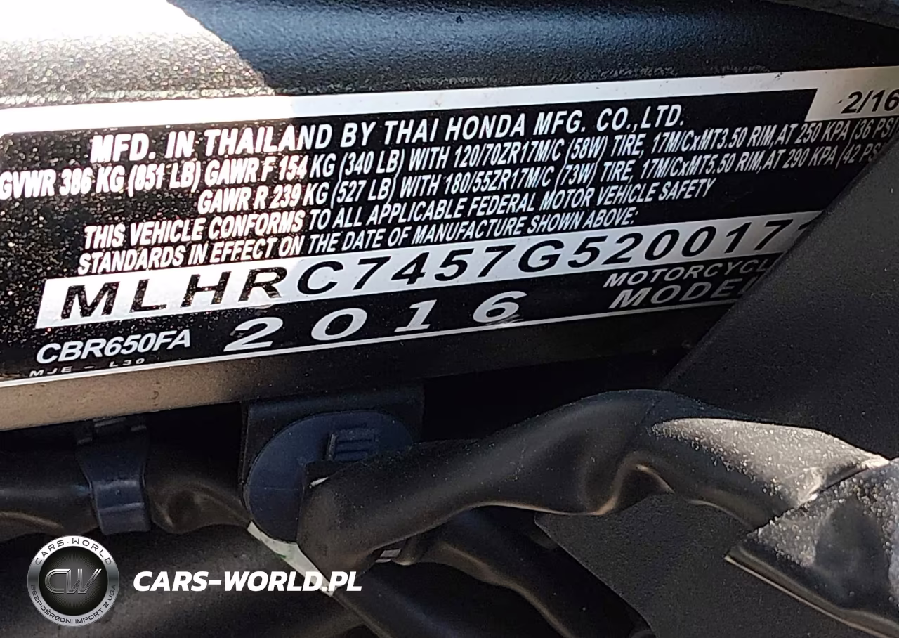 2016 Honda Cbr650 Fa VIN:MLHRC7457G5200171 - 14