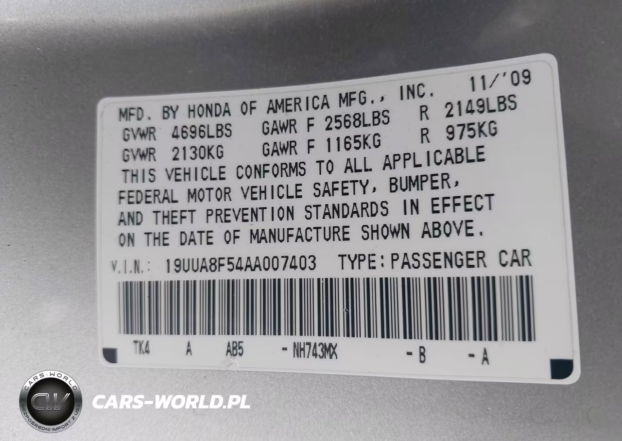 2010 Acura Tl 3.5 VIN:19UUA8F54AA007403 - 9