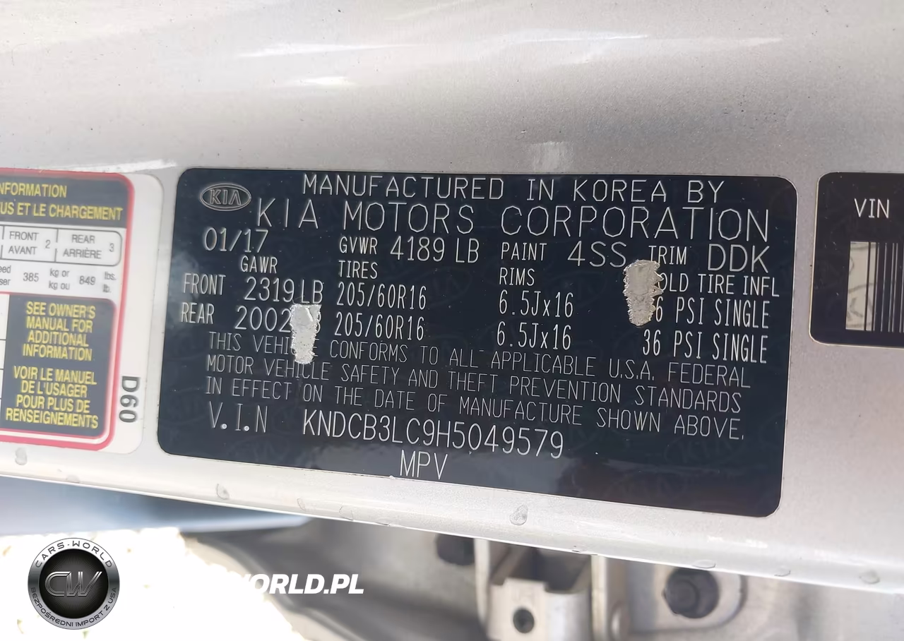 2017 Kia Niro Lx VIN:KNDCB3LC9H5049579 - 9