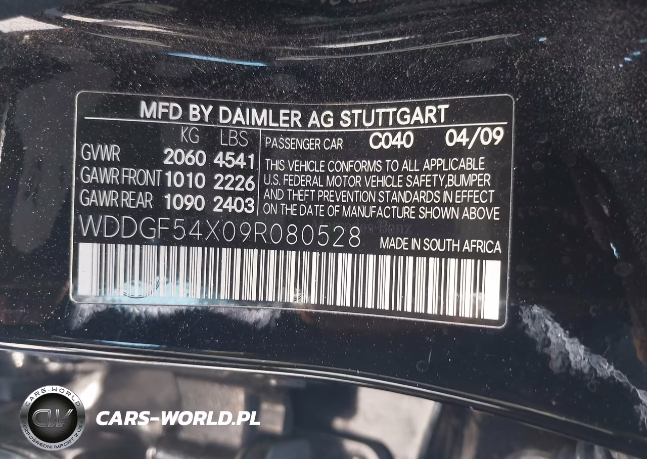 2009 Mercedes-Benz C 300 3.0L Luxury-Sport VIN:WDDGF54X09R080528 - 9