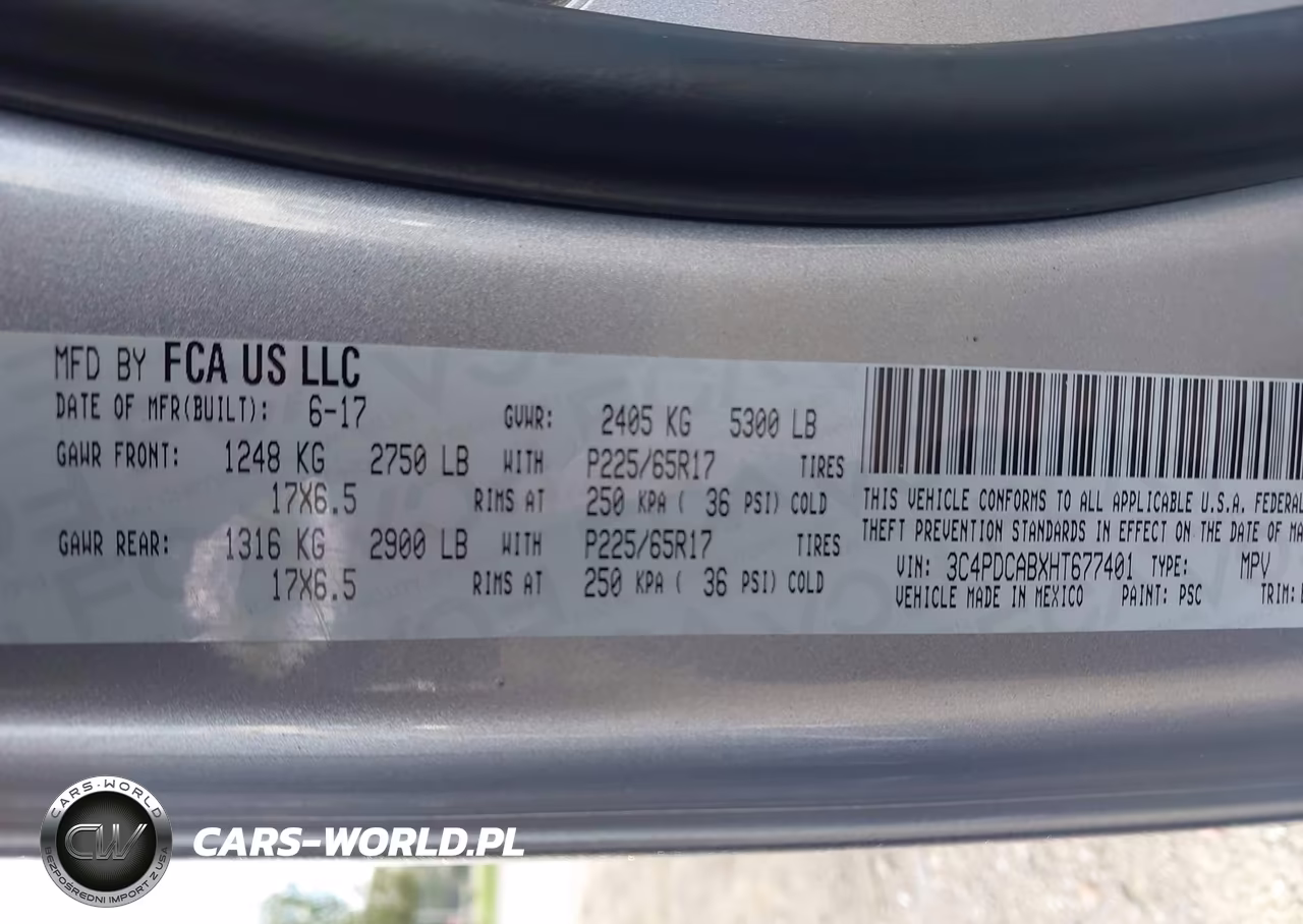 2017 Dodge Journey Se VIN:3C4PDCABXHT677401 - 9